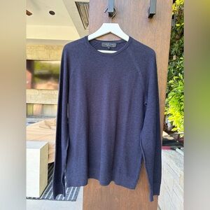 rag & bone Men's Dark Blue Crewneck Sweater